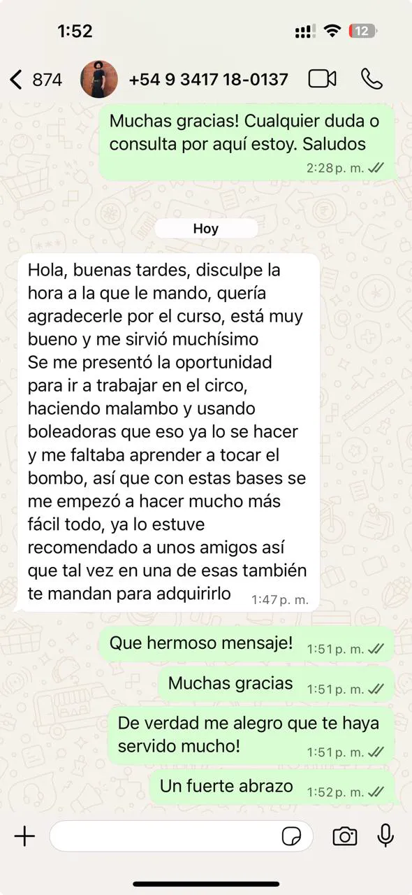 Testimonio de alumno 2